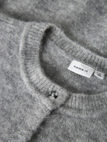 NAME IT Strik Cardigan Tika Grey Melange